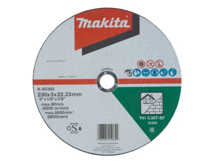 MAKITA KOTOUČ ŘEZNÝ NA KÁMEN 230 x 3 x 22,23 mm