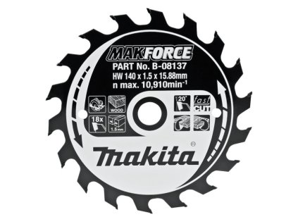 MAKITA KOTOUČ PILOVÝ 140 x 15,88 mm 18 z