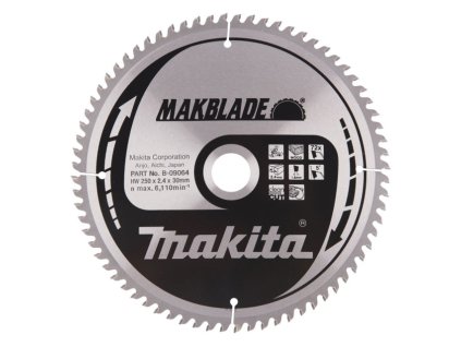 MAKITA KOTOUČ PILOVÝ 250 x 30 mm 72 z