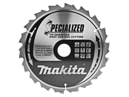 MAKITA KOTOUČ PILOVÝ 210 x 30 mm 18 z