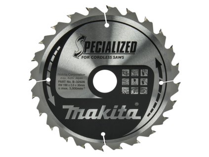 MAKITA KOTOUČ PILOVÝ 190 x 30 mm 24 z