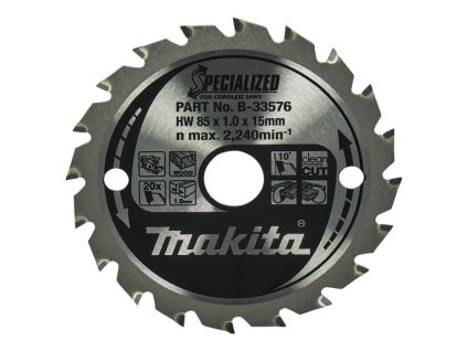 MAKITA KOTOUČ PILOVÝ 85 x 15 mm 20 z