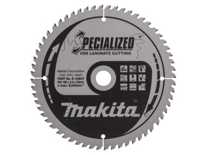 MAKITA KOTOUČ PILOVÝ 190 x 20 mm 60 Z