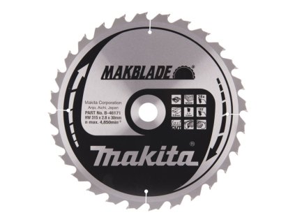 MAKITA KOTOUČ PILOVÝ 315 x 30 mm 28 z