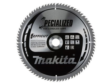MAKITA KOTÚČ PÍLOVÝ EFFICUT 305 x 30 mm 80 z