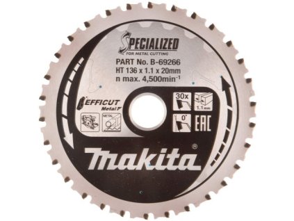 MAKITA KOTÚČ PÍL. KOV EFFICUT 136 x 20 mm 30 z