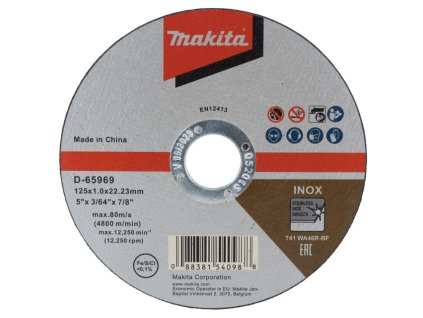 MAKITA KOTÚČ REZ. KOV 125 x 1,0 x 22,23 50 ks