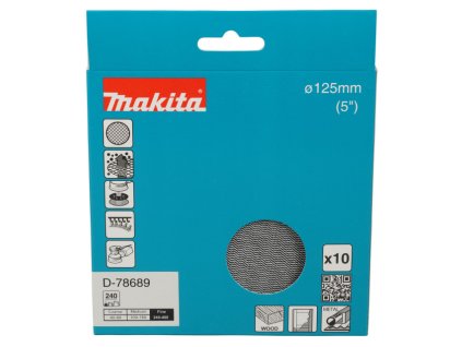 MAKITA BRÚSNY PAPIER SIEŤOVANÝ 125 mm #240