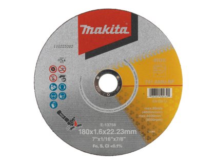 MAKITA KOTÚČ REZNÝ NA NEREZ 180 x 1,6 x 22,23