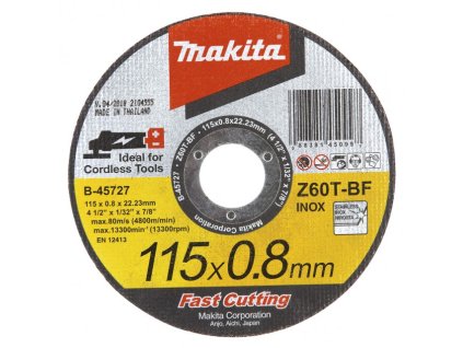MAKITA KOTÚČ REZNÝ KOV / NEREZ 115 x 0,8 mm