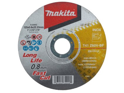 MAKITA KOTÚČ REZNÝ KOV / NEREZ 125 x 0,8 mm