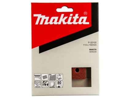 MAKITA PAPIER BRÚSNY 114X102 K80 10KS