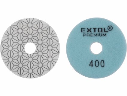 Kotúč diamantový leštiaci na suchý zips, Ø100mm, P400, EXTOL PREMIUM