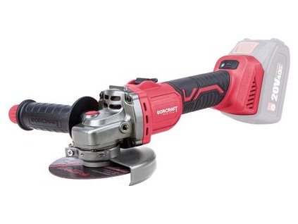 Brúska Worcraft CAG-S20LiBS-115 ShareSYS, 115 mm, uhlová, s reguláciou otáčok, 20V Li-ion, bezuhlíková, v kufríku
