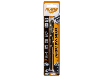 Vrták do železa RURIS Cobalt HSS 12,5 mm