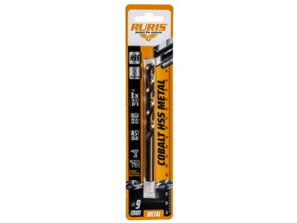 Vrták do železa RURIS Cobalt HSS 9,5 mm