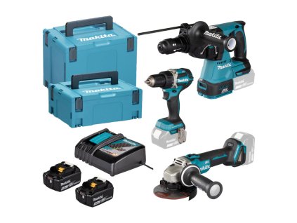 MAKITA DLX3195JX1 AKU SADA 18V DDF484+DGA504+DHR243