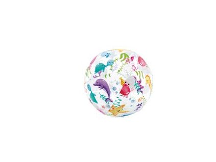 Lopta Intex® 59040NP Lively Print, plážová, detská, nafukovacia, do vody, mix dizajnov, 51 cm