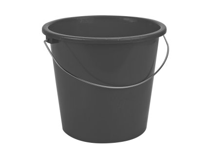 Plastové vedro s kovovou rúčkou antracitové 5 L HEM5A