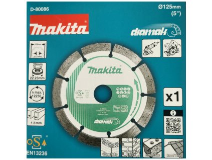 MAKITA KOTOUČ ŘEZNÝ DIAMAK 125 x 22,23 mm