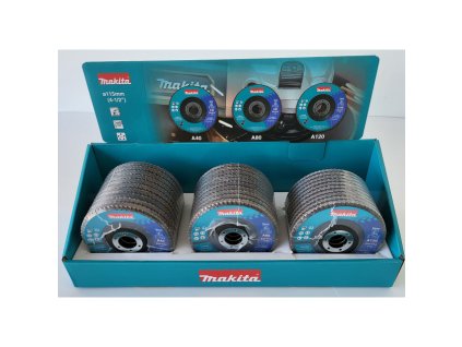 MAKITA KOTOUČ BRUSNÉ NA KOV 115 mm SADA 30 ks