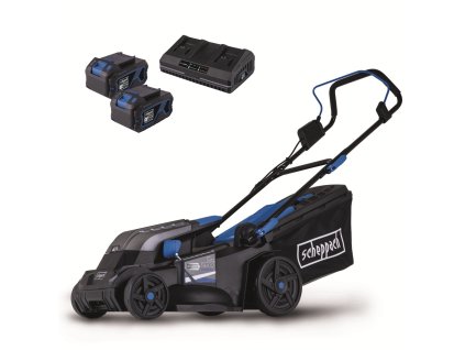 Scheppach BC-MP380-X-SET XL2 aku 2x 20 V IXES sekačka 4v1 s bezuhlíkovým motorem + 2x 4Ah baterie + nabíječka