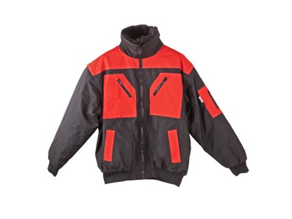 celorocna pracovna bunda 4v1 cierna cervena xxxl