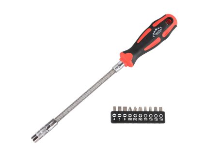 skrutkovac s bitmi flex proline 11 dielna sada