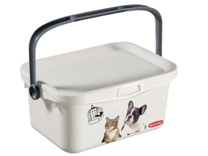 Nádoba Curver® PETLIFE, 3000 ml, 18x26x11 cm, na krmivo a granule pre mačku a psa