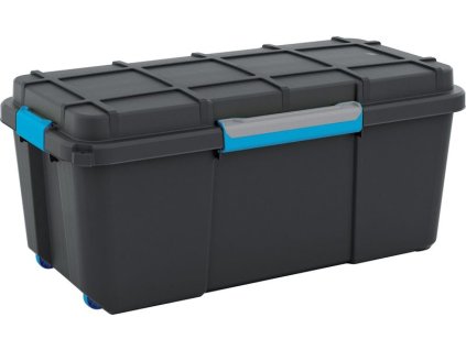 Box KIS Scuba L, 74 lit., čierny, 395x780x350 mm, úložný