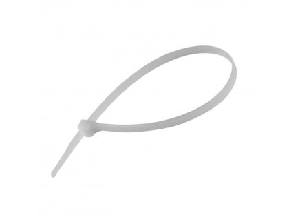 Viazacie sťahovacie pásky 4,8x250 mm, biele, 100 ks