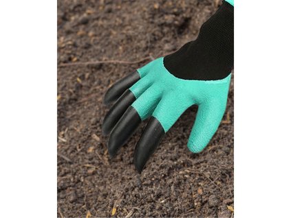 Rukavice polyester s drápy, máčené v latexu, 8", EXTOL PREMIUM