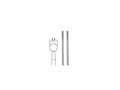 PROXXON DIAMANTOVÉ brusné tělísko 2,2 MM / 2 KS, KOULE PRO SKLO A KÁMEN (28232) SERVIS EXCLUSIVE
