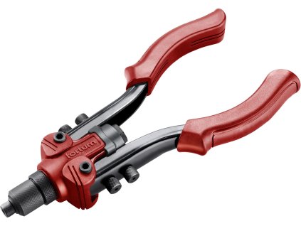 Kleště nýtovací a vysekávací 3v1, nýty 2,4-6,4mm, matice M3-M10, FORTUM