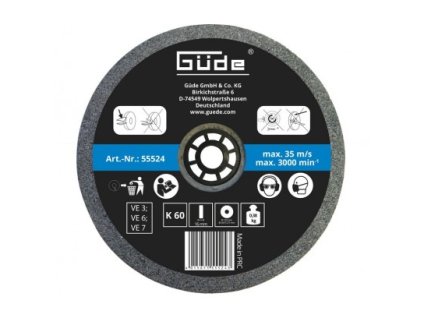 Güde Brúsny kotúč 125x16x20 mm K60