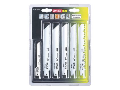 Ryobi RAK 06 RB 6 ks sada plátků do šavlových pil