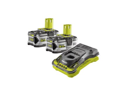 Ryobi RC18150-250 sada 2x 18 V lithium iontová baterie 5 Ah s rychlonabíječkou RC18150 ONE+