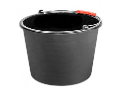 Vedro ReCycled® 12 lit, stavebné, plast, plastový úchyt, čierne