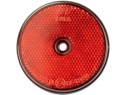 Okrúhla odrazka 70 mm skrutkovacia, červená