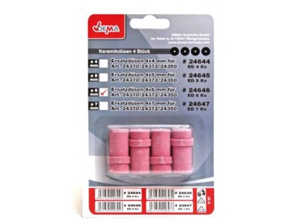 Pískovací trysky 6 mm, 4 ks