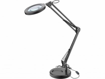 Lampa stolní s LED a lupou, 2400lm, USB napájení, EXTOL LIGHT