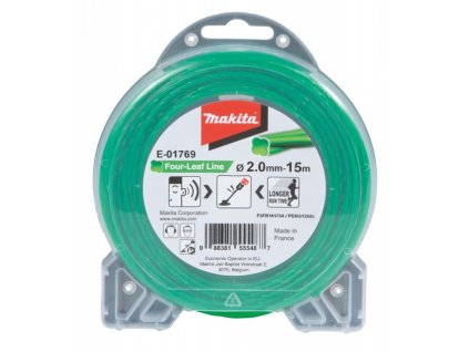 MAKITA ŽACÍ LANKO 2,0X15M ČTYŘHRANÉ ZELENÉ (E-01769)