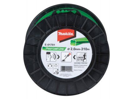 MAKITA ŽACÍ LANKO 2,0X310M ČTYŘHRANÉ ZELENÉ (E-01781)