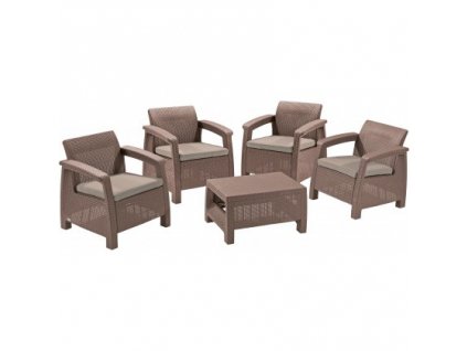 CORFU QUATTRO SET - set nábytku (Cappuccino - Sand)