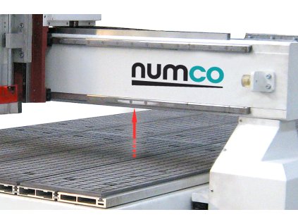 Zvýšení průchodu mezi portálem a stolem na 400 mm