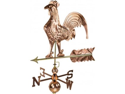 Medený 3D ukazovateľ vetra Kohút