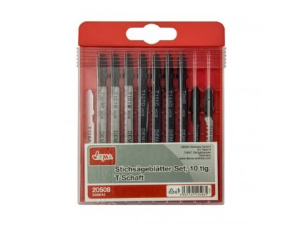 Pilové listy pro přímočarou pilu s T-drážkou DSSB10, 10dílná sada