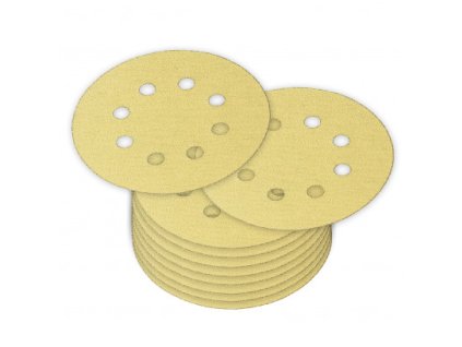 Brúsny papier pre excentrickú brúsku 125 mm P80, 10 ks