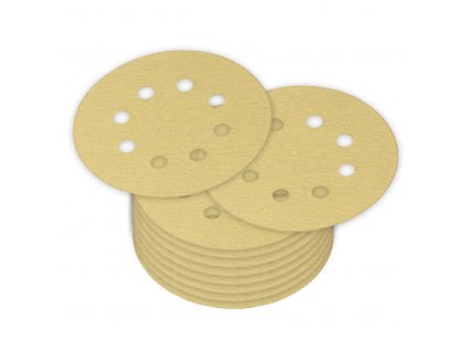 Brúsny papier pre excentrickú brúsku 125 mm P120, 10 ks