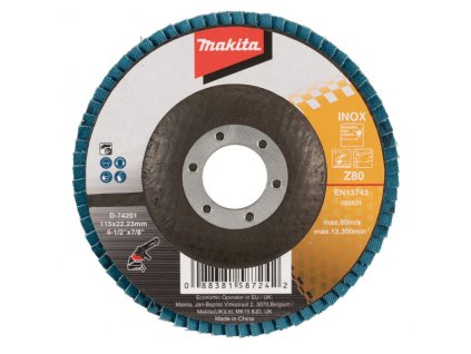 MAKITA KOTOUČ BRUSNÝ 115X22,23MM Z80 (D-74201)